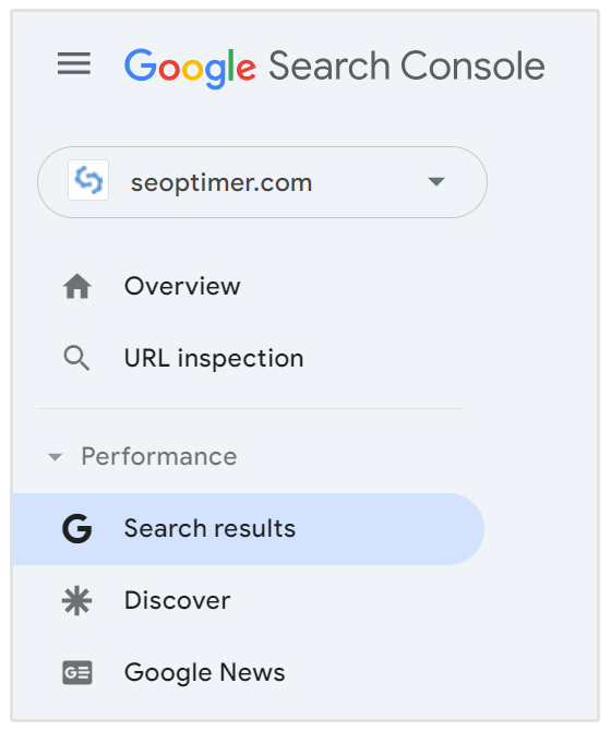 Google Search Console Suchergebnisse